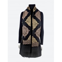 Шарф с вышивкой<br/><span class='tw-product-name2'>с ромбовидным орнаментом</span> test alt 4