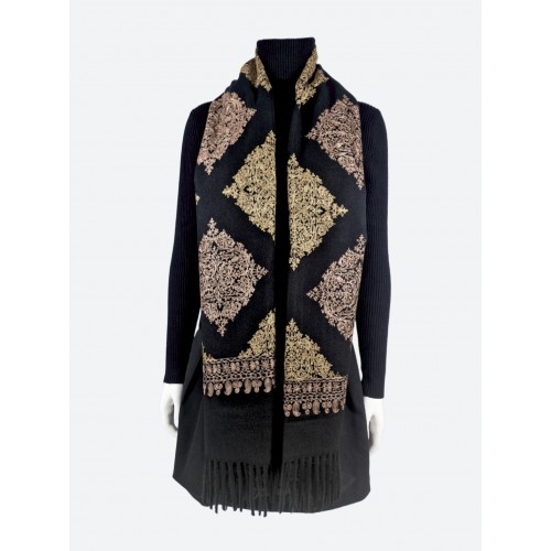 Шарф с вышивкой<br/><span class='tw-product-name2'>с ромбовидным орнаментом</span> test alt 4