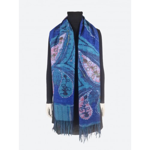 Шарф с принтом<br/><span class='tw-product-name2'>голубого цвета</span> test alt 4