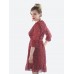 Платье из шифона|"Красный сапфир"