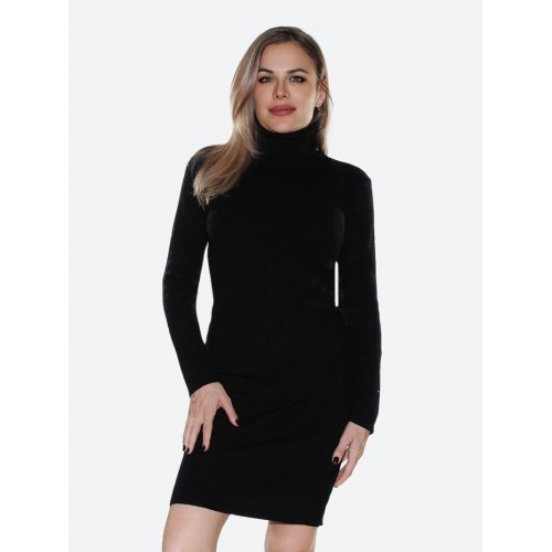 Черное платье<br/><span class='tw-product-name2'>с воротником</span> test alt 4