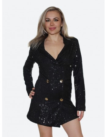 Платье-пиджак<br/><span class='tw-product-name2'>черное с блестками</span> test alt 4