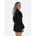 Платье-пиджак|черное с блестками