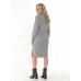 Вязаное платье|серого цвета