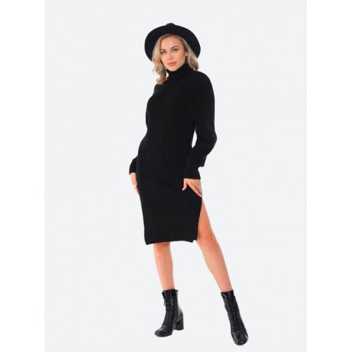 Вязаное платье<br/><span class='tw-product-name2'>черного цвета</span>