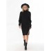 Вязаное платье|черного цвета