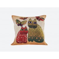 Два кота с бабочками<br/><span class='tw-product-name2'>декоративная подушка</span> test alt 4