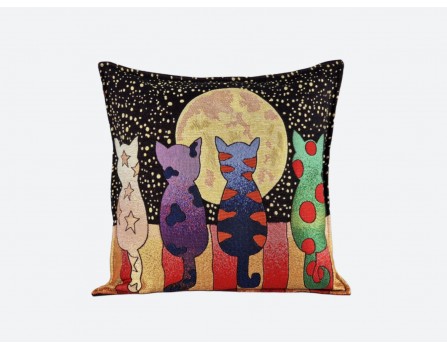 Луна и коты<br/><span class='tw-product-name2'>декоративная подушка</span> test alt 4