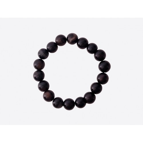 Каменный браслет 10 мм из<br/><span class='tw-product-name2'>темно-коричневого агата</span> test alt 4