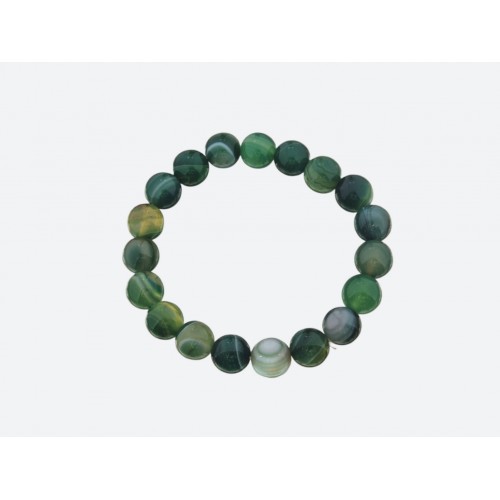 Каменный браслет 10 мм из<br/><span class='tw-product-name2'>зеленого агата</span> test alt 4