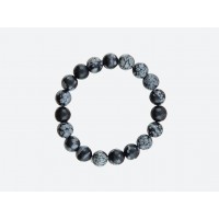 Каменный браслет 10 мм из<br/><span class='tw-product-name2'>черного обсидиана</span>