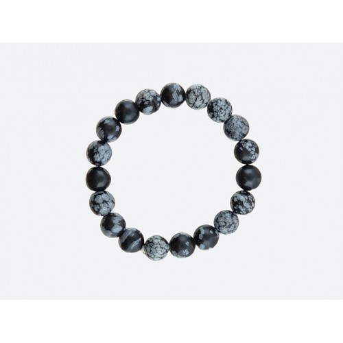 Каменный браслет 10 мм из<br/><span class='tw-product-name2'>черного обсидиана</span> test alt 4