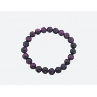 Каменный браслет 8 мм из<br/><span class='tw-product-name2'>фиолетового тигрового глаза</span>