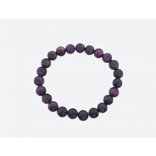 Каменный браслет 8 мм из<br/><span class='tw-product-name2'>фиолетового тигрового глаза</span> test alt 4