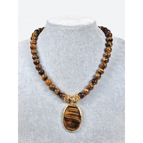 Колье из камня<br/><span class='tw-product-name2'>тигровый глаз</span> test alt 4