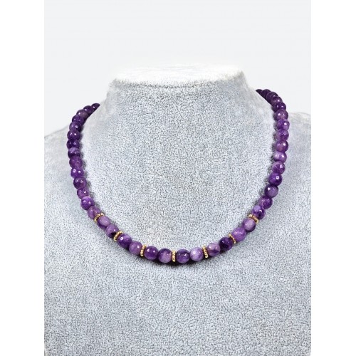 Фиолетовые бусы<br/><span class='tw-product-name2'>из натурального аметиста</span> test alt 4