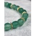 Зелено-синие бусы|из натурального авантюрина