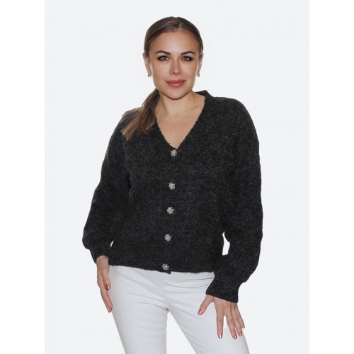 Серый кардиган<br/><span class='tw-product-name2'>с блестящими пуговицами</span> test alt 4