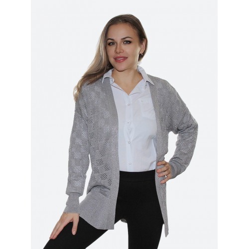 Серый кардиган<br/><span class='tw-product-name2'>в клетку с блестками</span> test alt 4