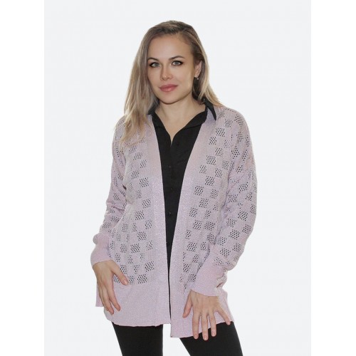 Светло-розовый кардиган<br/><span class='tw-product-name2'>в клетку с блестками</span> test alt 4