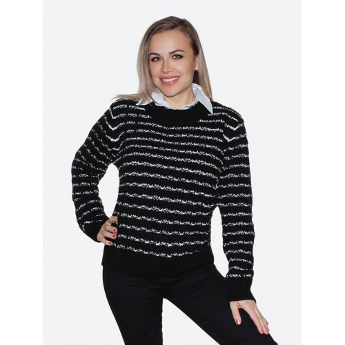 Черный джемпер<br/><span class='tw-product-name2'>с белыми полосками</span> test alt 4