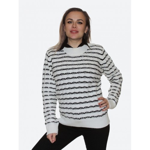 Белый джемпер<br/><span class='tw-product-name2'>с черными полосками</span> test alt 4
