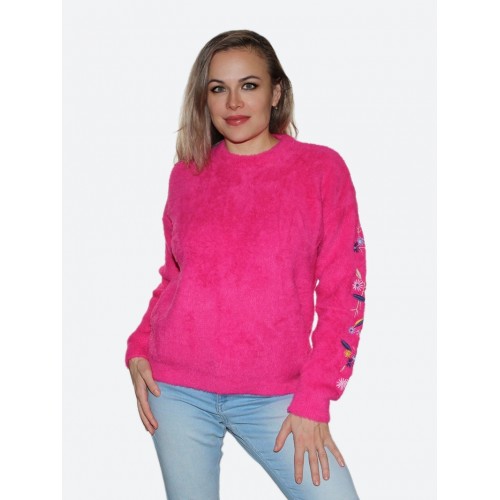 Фуксия джемпер<br/><span class='tw-product-name2'>с узором на рукаве</span> test alt 4