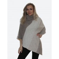 Коричнево-бежевая<br/><span class='tw-product-name2'>туника из шерсти</span>