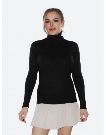 Черная водолазка<br/><span class='tw-product-name2'>с пуговицами на воротнике</span> test alt 4