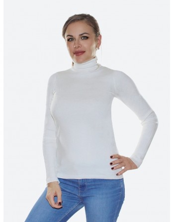 Белая водолазка<br/><span class='tw-product-name2'>с пуговицами на воротнике</span> test alt 4