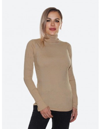 Бежевая водолазка<br/><span class='tw-product-name2'>с пуговицами на воротнике</span> test alt 4