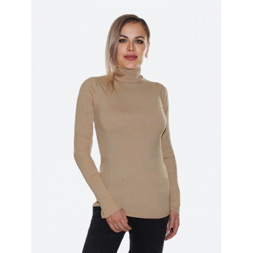 Бежевая водолазка<br/><span class='tw-product-name2'>с пуговицами на воротнике</span> test alt 4