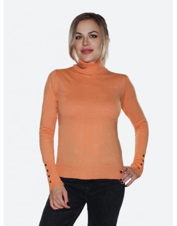 Оранжевая водолазка<br/><span class='tw-product-name2'>с пуговицами на рукавах</span> test alt 4