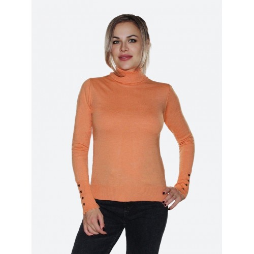 Оранжевая водолазка<br/><span class='tw-product-name2'>с пуговицами на рукавах</span> test alt 4