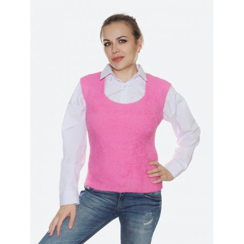 Розовая безрукавка<br/><span class='tw-product-name2'>с круглым вырезом</span> test alt 4