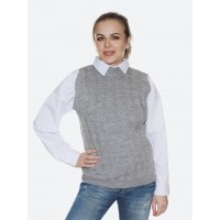 Серая безрукавка<br/><span class='tw-product-name2'>с воротником</span>