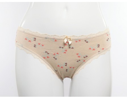 Бежевые трусы<br/><span class='tw-product-name2'>бразилиана с цветами</span>
