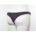 Черные трусы|бразилиана с цветами