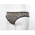 Леопардовые трусы|бразилиана с кружевами