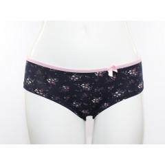 Темно-синие трусы|хипстеры с цветами Темно-синие трусы|хипстеры с цветами