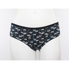 Темно-синие трусы|хипстеры с лебедями Темно-синие трусы|хипстеры с лебедями