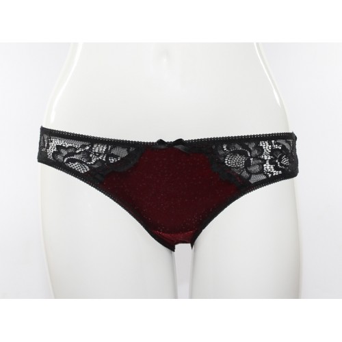 Бордовые кружевные<br/><span class='tw-product-name2'>трусы слипы</span> test alt 4