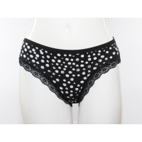 Черные трусы|слипы в горошек test alt 4