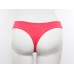 Красно-розовые трусы|танга с бантиком