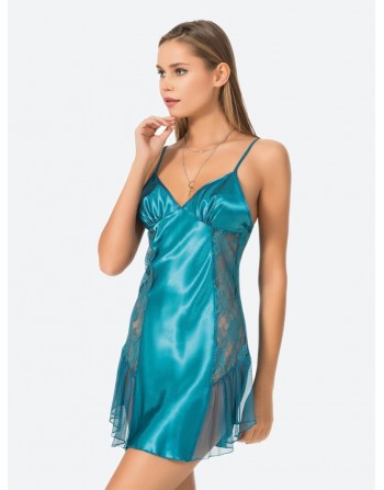 Короткий пеньюар<br/><span class='tw-product-name2'>лазурного цвета</span> test alt 4