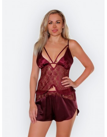 Бордовый комплект<br/><span class='tw-product-name2'>топ с шортами</span>