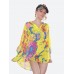 Рубашка оверсайз|"Желтый всплеск"