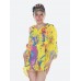 Рубашка оверсайз|"Желтый всплеск"