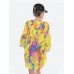 Рубашка оверсайз|"Желтый всплеск"