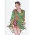 Рубашка оверсайз|"Зеленый всплеск"